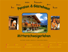 Tablet Screenshot of pension-mitterschwaigerlehen-koenigssee.de